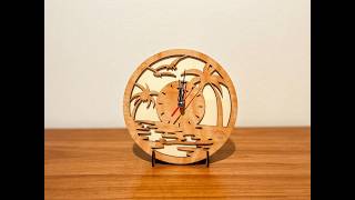 Laser cutting a complex geometric clock. Watch the gears come to life! #lasercutting #laser