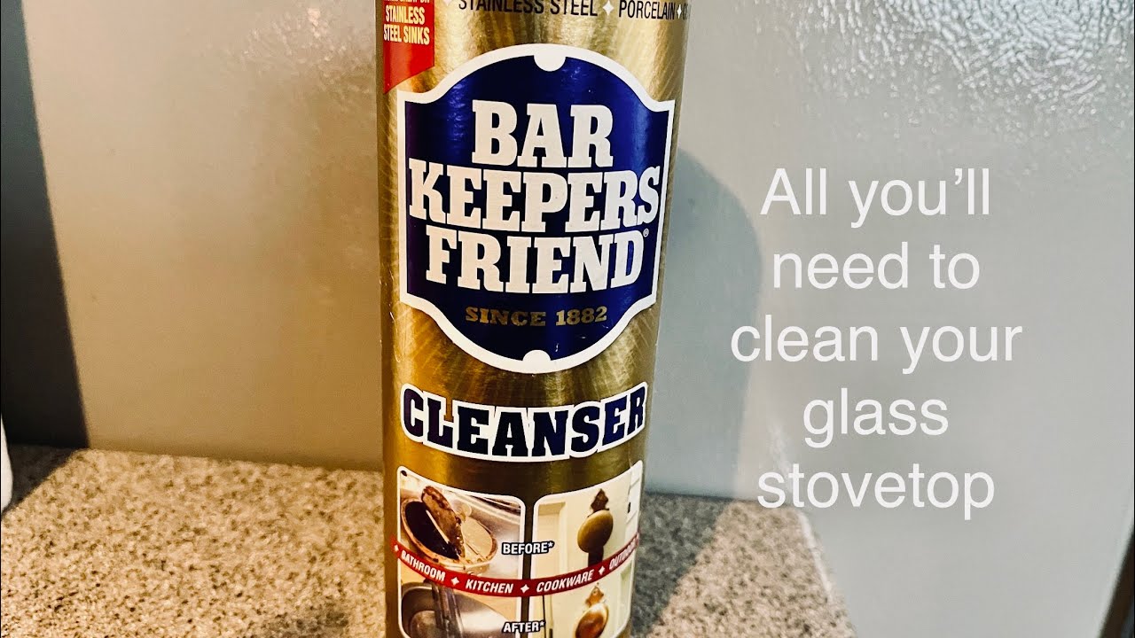 Cleaning Glass Stovetop with Bar Keepers Friend YouTube