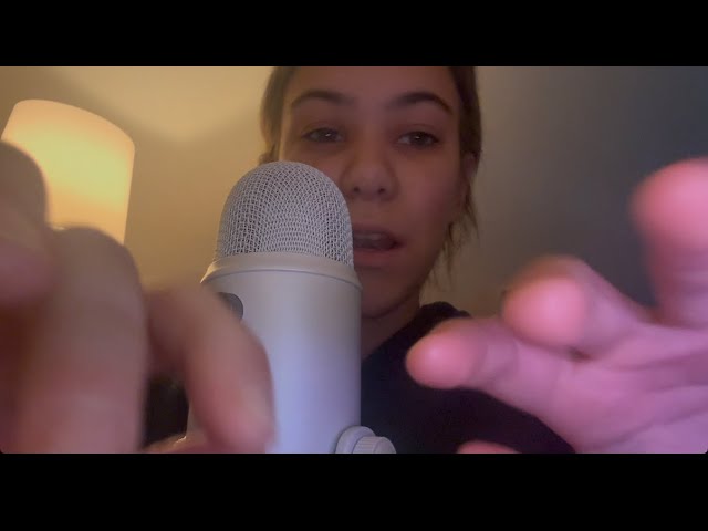 ASMR whispered ramble w/mouth sounds clicky whispers