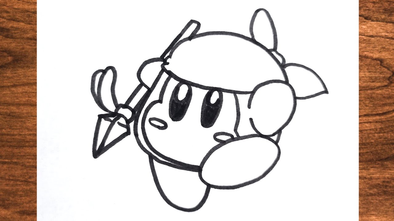 How to draw Bandana Waddle Dee step by step