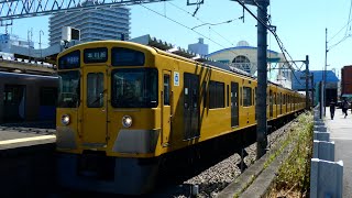 【オール菱形パンタグラフ幕車編成】 西武新2000系 2537F+2053F 快速急行本川越行き 田無発車