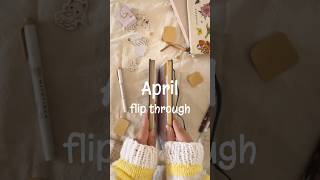 April reading journal flip through ✨