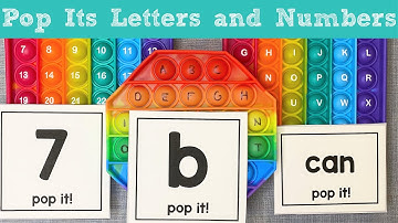 Pop Its Letter and Number Activities