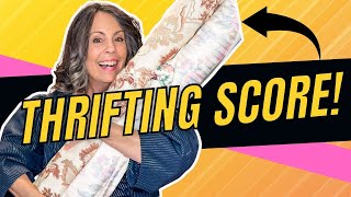 I found FULL Bolts of Fabric at the Thrift Store!!  Lots of fun sewing finds :-)