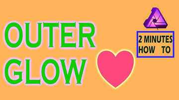 HOW TO ADD OUTER GLOW IN TEXT AND SHAPE IN AFFINITY PHOTO UNDER 2 MINUTES