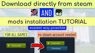 how to install mods without steam workshop? (in most games) || easiest way possible || new method