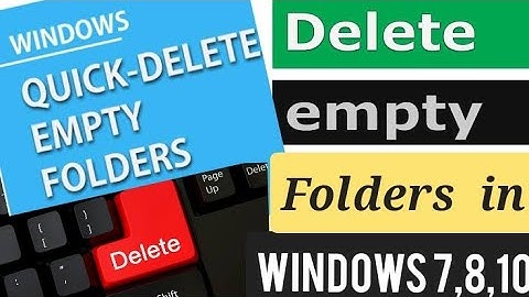 Remove Empty Directories/folders.