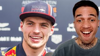 Clueless Guy Reacts to F1 Champ Max Verstappen's Funniest Moments