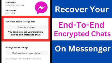 How to Recover End-To-End Encrypted Chats on Messenger | Restore End-To-End Encrypted Chats