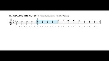 Bell Kit Percussion Exercise 11 (Reading the Notes) - Essential Elements Book 1
