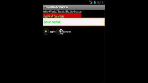 Android 課程 柯博文老師 範例 4-9 執行結果 RadioButton 的使用