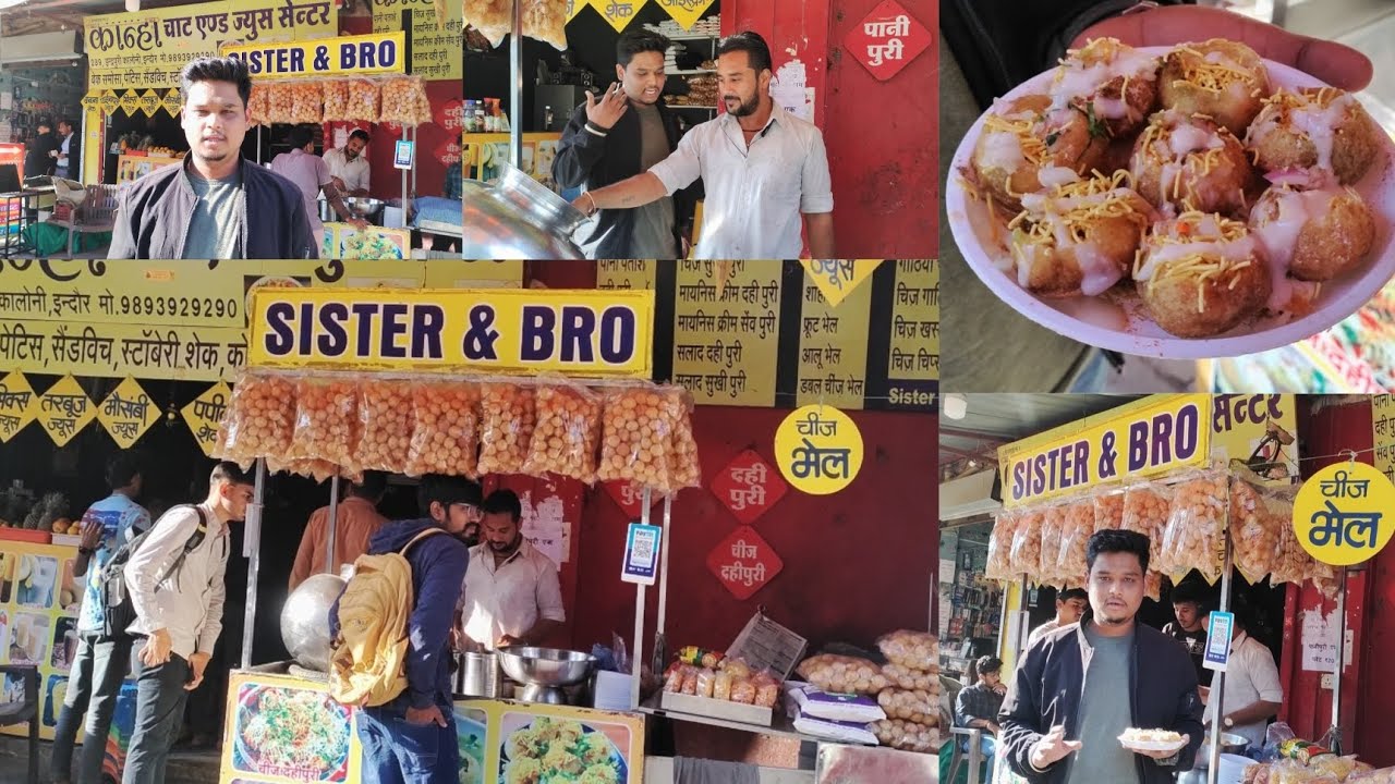 sister and bro pani puri wala hello point Indore  #panipuri #dahipuri #indore #sisterlove #brother