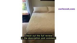 Review ECHODRM Oversized King Quilts 132x120 California King Bedspreads with 2 Pillow Shams Ultras
