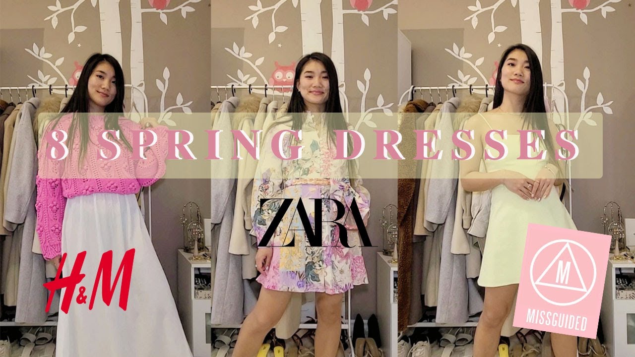 【TRY-ON HAUL】8 DRESSES FOR SPRING/SUMMER | NEW IN ZARA, H&M AND ...