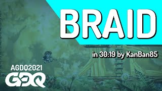 Braid by KanBan85 in 30:19 - Awesome Games Done Quick 2021 Online