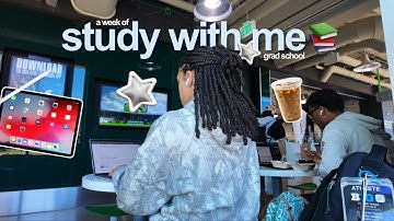 LOCK IN WITH ME📚 grad school, homework, studying + chatting!