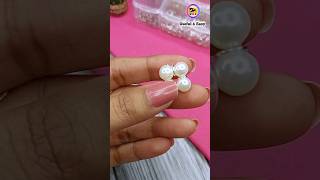 Let&#39;s Make Beads Earrings Without Needle 😱#shorts #youtubeshorts Useful &amp; Easy