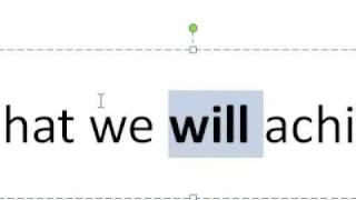 How to add formatting to a presentation using the mini toolbar