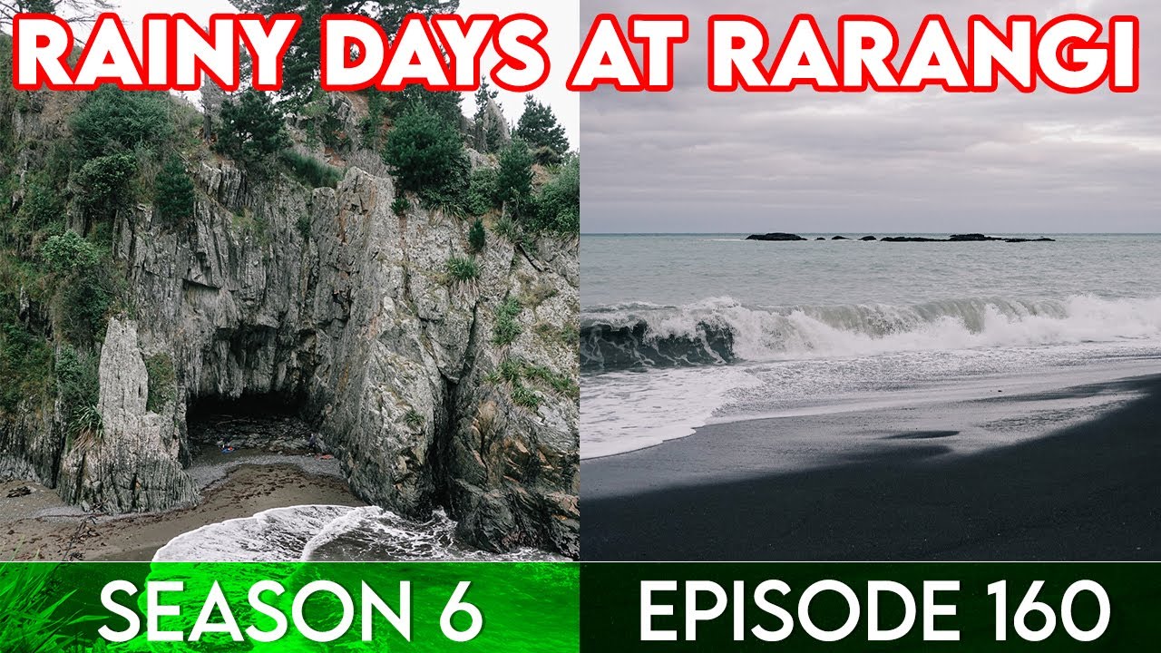 Escaping the rain at Rarangi Beach - YouTube