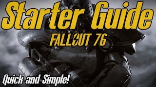 BEST Start in Fallout 76/Tips - PC Gameplay (QUICK & SIMPLE)