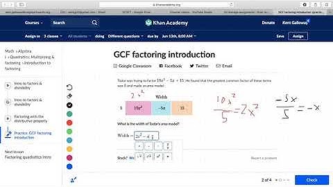 Khan Academy GCF Introduction