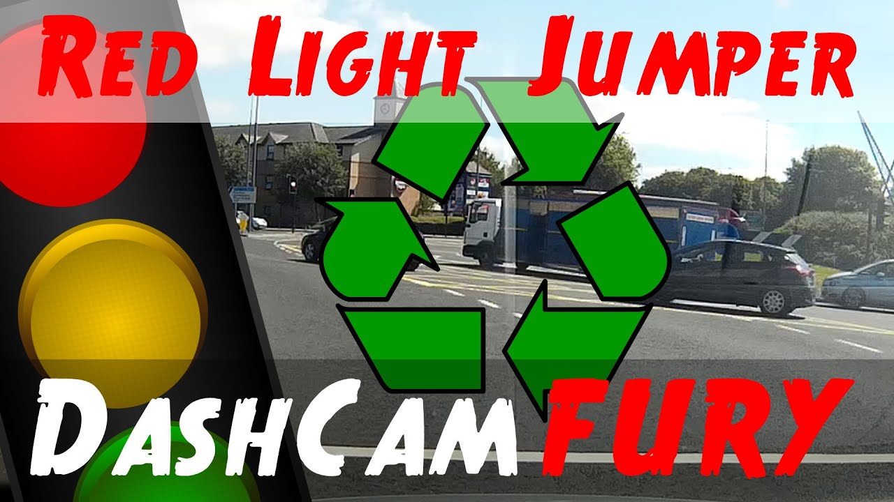 Recycling Lorry Jumping Red Light in Filton - YouTube
