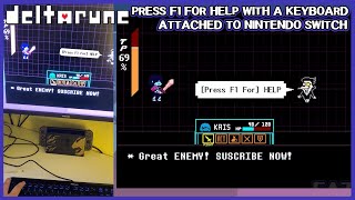 Press F1 for help on console with a keyboard attached - Deltarune Chapter 2