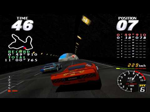 Rave Racer - Namco System 22 - Mountain (Professional) - 7 Red Car