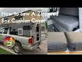 How To Sew A Zippered Box Cushion Cover