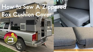 How To Sew A Zippered Box Cushion Cover