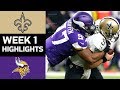 Saints vs. Vikings | NFL Week 1 Game Highlights