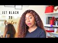 TURNING JET BLACK CAMBODIAN HAIR BUNDLES TO AN OMBRE WIG | LONGQIBEAUTY HAIR