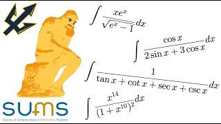 I attempted UC San Diego Integration Bee Problems