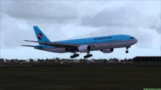 Smooth Landing at Kuala Lumpur Korean Air 777-200ER screenshot 3