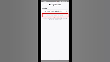 How to remove contact sync from snapchat #shorts #trending