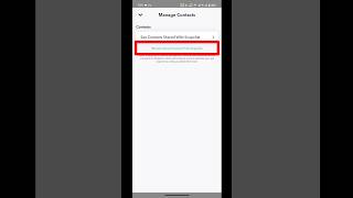 How to remove contact sync from snapchat #shorts #trending