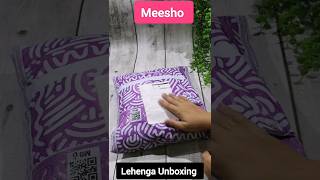 Meesho designer lehenga unboxing  ❤? meesho lehenga diwalishopping unboxing shorts