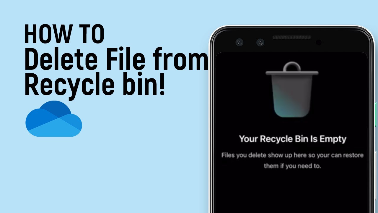 How to Delete File from Recycle bin on One Drive [easy] - YouTube