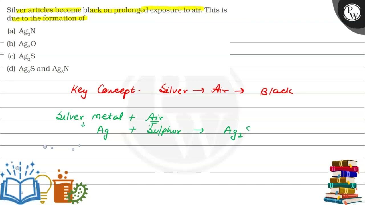 Silver articles black on prolonged exposure to air. This is