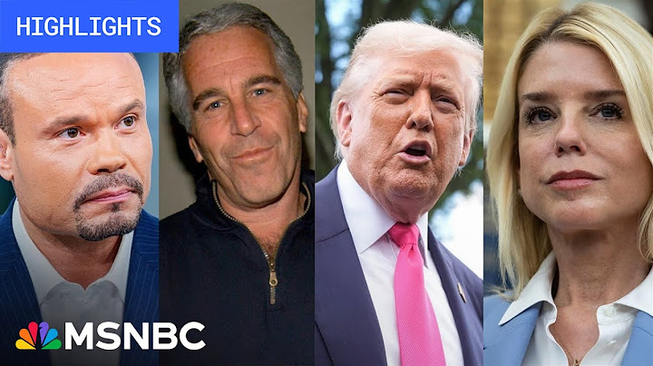 The Epstein Files SCANDAL: Watch the TIMELINE as it aired on MSNBC