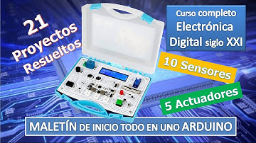 ARDUINO 21 Proyectos TOP resueltos con maleta ELECROW + IA