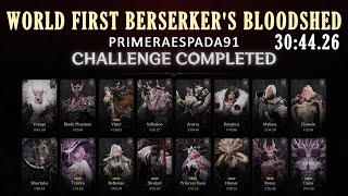 World First Dual Wield Berserker's Bloodshed Ultimate Challenge The First Berserker Khazan