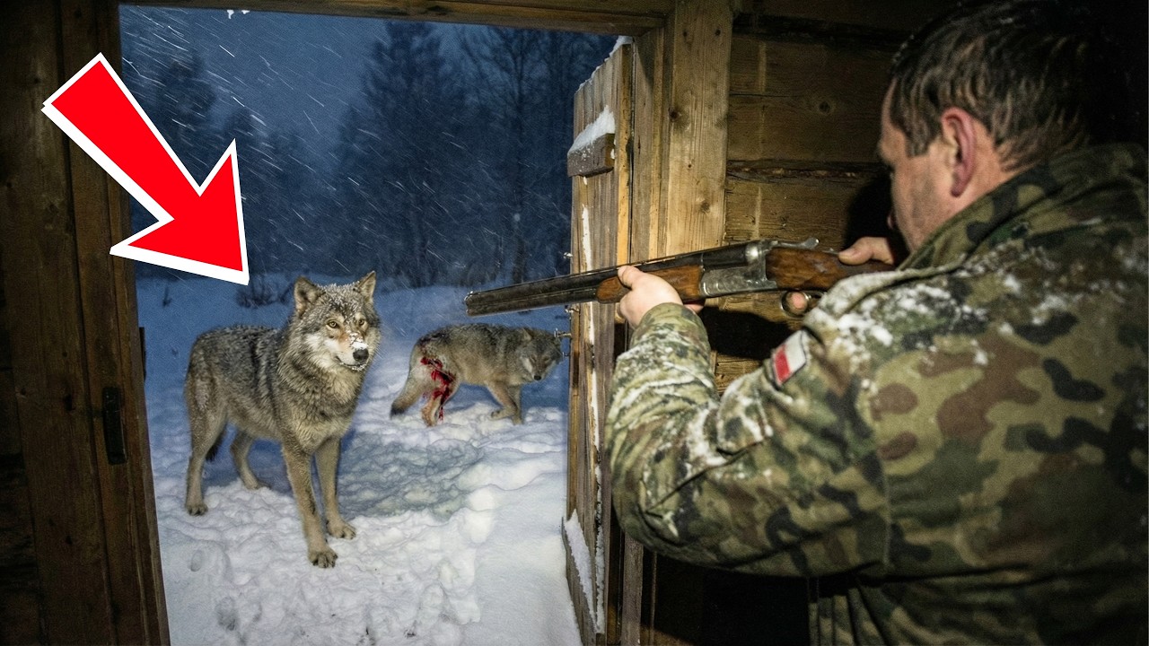 Dzikie wilki przyszły pod jego drzwi. To, co zrobiły w chacie, odbiera mowę
