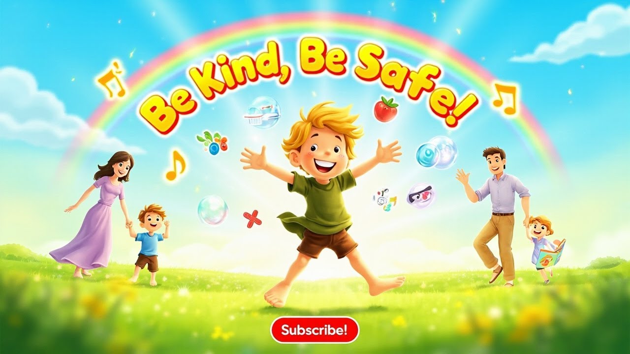 Be Kind, Be Safe – Kids Song About Family, Safety & Good Habits