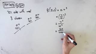 MM403 Maths Methods Fortify Study Guide - "Binomial distribution without a calculator"