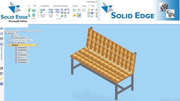 Solid edge tutorial for Beginners I Wooden Bench