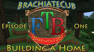 FeedTheBeast - Direwolf20, Episode 1: Building a House