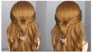 An easy and simple daily hairstyle, a beautiful and attractive hairstyle in quick steps