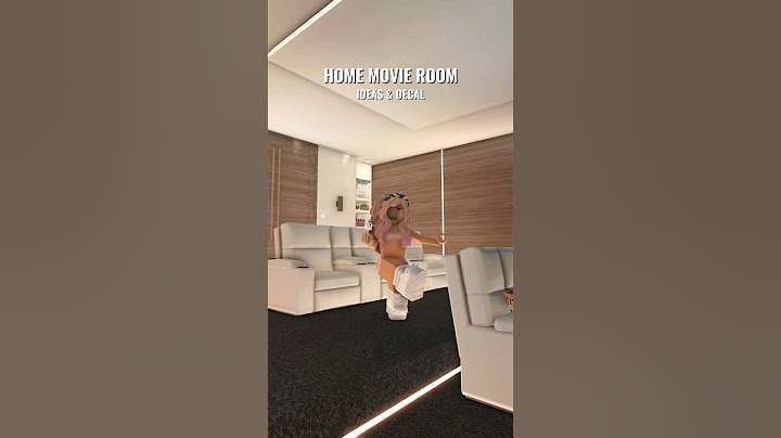 Home cinema / movie room build ideas, decor, decal 🤍 #bloxburg #bloxburghouse #bloxburgupdate