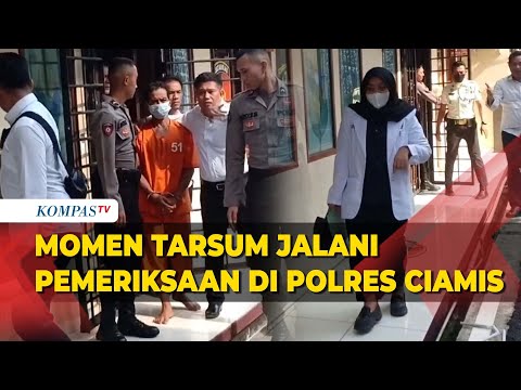 Potret Tarsum Pakai Baju Tahanan Jalani Pemeriksaan di Polres Ciamis @kompastv